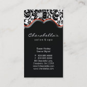 Salon-Wellness-Center-Geschäfts-Karten-rotes Visitenkarte (Rückseite)