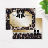 Salon Wellness-Center Gift Card Valentine Leopard (Schreibtisch)