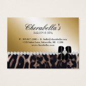 Salon Wellness-Center Gift Card Valentine Leopard (Rückseite)