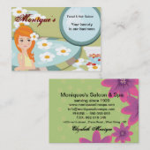 Salon/Wellness-Center Haarnageltechniker Schönheit Visitenkarte (Vorne/Hinten)