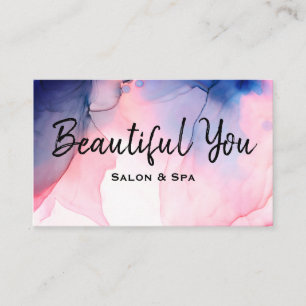 *~* Salon Wellness-Center Lashes Haar Nägel Massag Visitenkarte