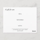 Salon Wellness-Center Massage - Leere Postkarte (Rückseite)