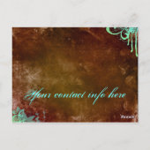 Salon Wellness-Center Postkarte Einladung Grunge B (Rückseite)