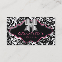 Salon Wellness-Center Schmuck Business Card Rosa D Visitenkarte