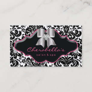 Salon Wellness-Center Schmuck Business Card Rosa D Visitenkarte