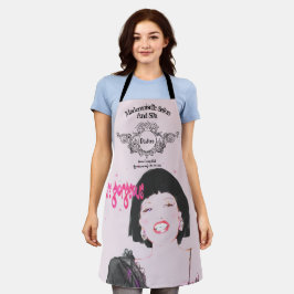 Salon Wellness-Center Schürze Text Glamour Gesicht