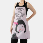 Salon Wellness-Center Schürze Text Glamour Gesicht (InSitu)