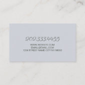 Salon & Wellness-Center Visitenkarte (Rückseite)