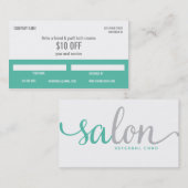 Salonempfehlungskarte Empfehlungskarte (Vorne/Hinten)