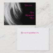 Salongeschäfts-Visitenkarteschablone Terminkarte (Vorne/Hinten)