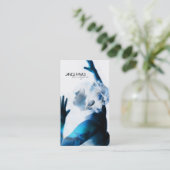 Salonhairstylist-Geschäfts-Karten-Vorlagen Visitenkarte (Stehend Vorderseite)