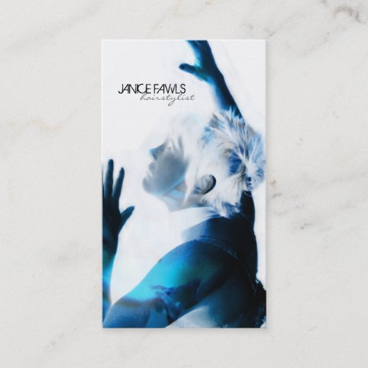 Salonhairstylist-Geschäfts-Karten-Vorlagen Visitenkarte (Vorderseite)