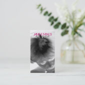 Salonhairstylist-Geschäfts-Karten-Vorlagen Visitenkarte (Stehend Vorderseite)