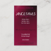 Salonhairstylist-Geschäfts-Karten-Vorlagen Visitenkarte (Rückseite)