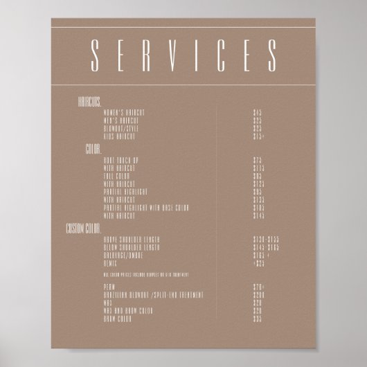 Salonpreise Poster (Vorne)