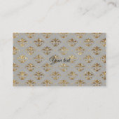 Salons auf der Royal Gold 2 Business Card Visitenkarte (Rückseite)