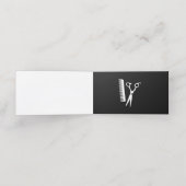 Salonschere und Kamm (Lochkarte 7) Treuekarte (Innenseite Aufgefaltet)