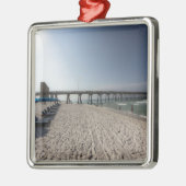 Salonstühle am Panama City Beach Pier Silbernes Ornament (Links)