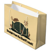 Salontür-Chamäleon Große Geschenktüte (Vorderseite Schrägansicht)