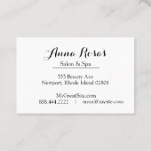 *~* Salonu. Wellness-CenterChic abstraktes Fuschia Visitenkarte (Rückseite)