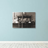 Saloon Bar Interior Men Man Cave 1890er Foto Pub Leinwanddruck (Insitu (Holzboden))