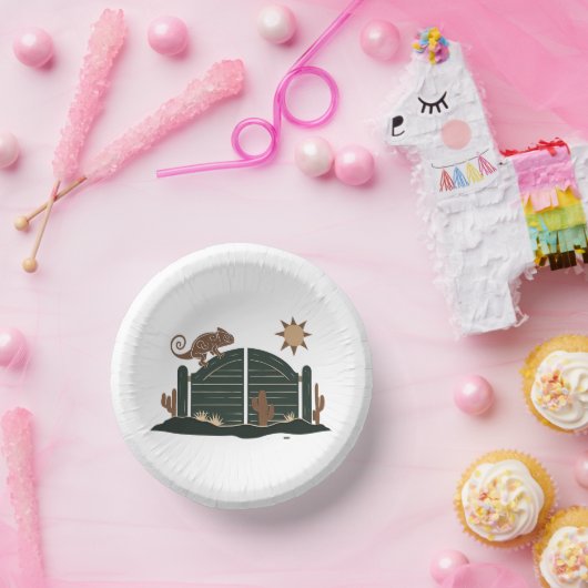 Saloon Doors Chameleon Pappteller (Party)