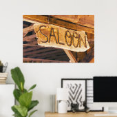 Saloon "poster" poster (Heimbüro)