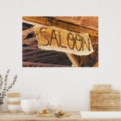 Saloon "poster" poster (Küche)