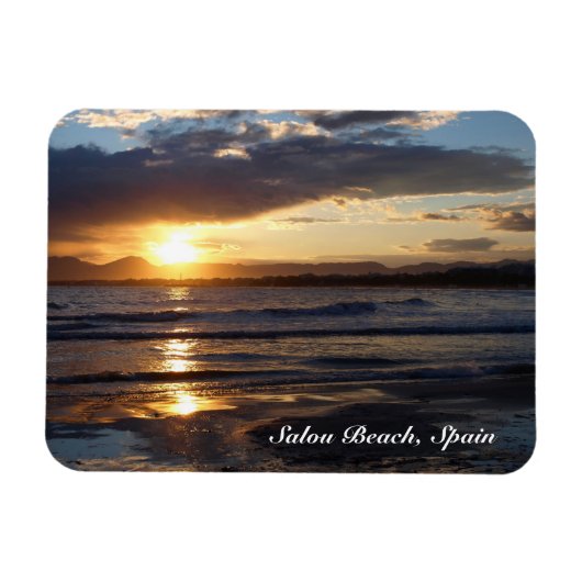 Salou Beach, Spanien Magnet (Horizontal)