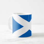 Salreifen ~ Flagge Schottlands Kaffeetasse (Vorderseite Links)