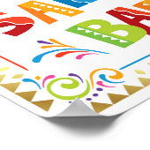 SALSA BAR Fiesta Party Signa Print Poster (Ecke)