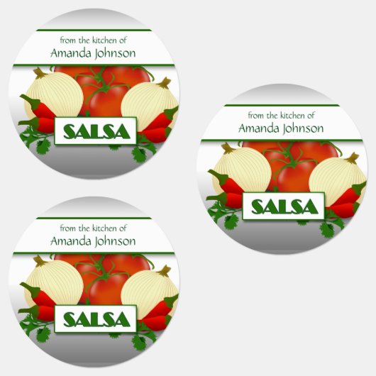 Salsa Canning Custom Food Label Etiketten (Gruppe)