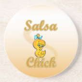 Salsa Chick Getränkeuntersetzer (Vorne)