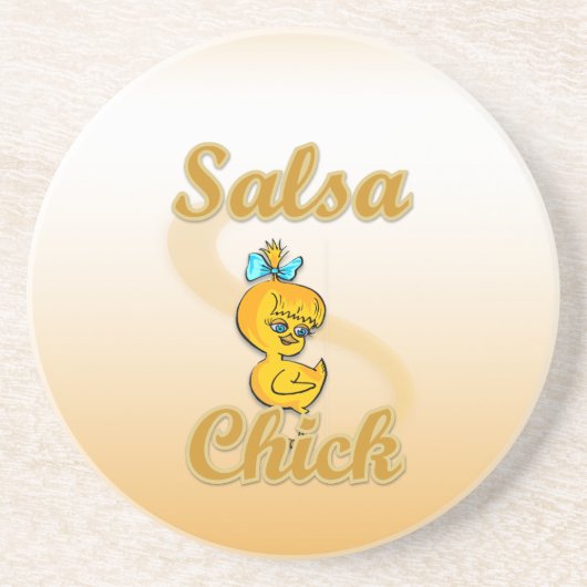 Salsa Chick Getränkeuntersetzer (Vorne)