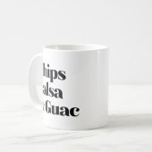 Salsa Chips und Guac Kaffeetasse (Vorderseite Links)