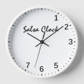 Salsa Clock - Funny Salsa Dancing Time Dance Spaß Uhr (Vorderseite)