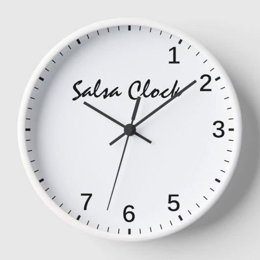 Salsa Clock - Funny Salsa Dancing Time Dance Spaß Uhr (Vorderseite)