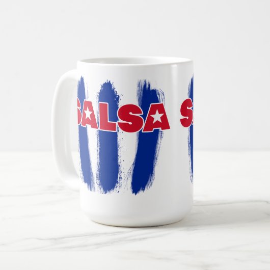 Salsa Cubana Style Kaffeetasse (Vorderseite Links)