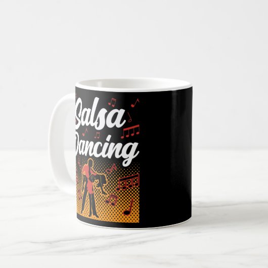 Salsa Dance Dance Dancer Latin Kaffeetasse (Vorderseite Links)