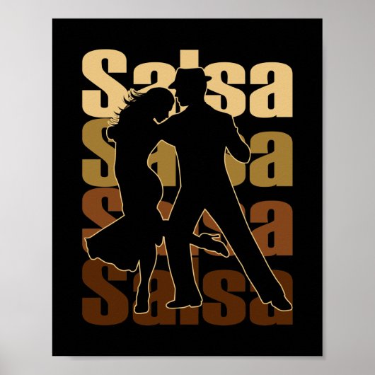 Salsa Dance for Latin music Dance Salsa Poster (Vorne)
