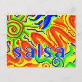Salsa dance fun - Postcard Postkarte (Vorderseite)