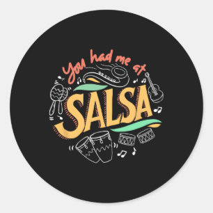 Salsa Dance Liebe Salsa Tanzabend Tanzvorführungen Runder Aufkleber
