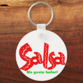 Salsa Dance Logo Produkte! Schlüsselanhänger (Vorderseite)