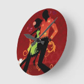 Salsa dance runde wanduhr (Winkel)