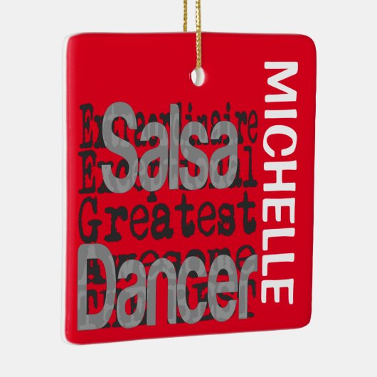 Salsa Dancer Extraordinaire CUSTOM Keramikornament (Rechts)
