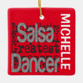 Salsa Dancer Extraordinaire CUSTOM Keramikornament (Vorderseite)