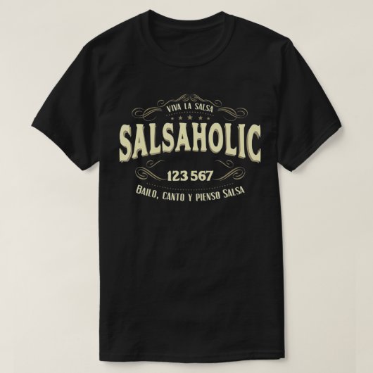 Salsa Dancer Salsaholic T-Shirt (Design vorne)