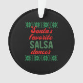 Salsa Dancer Ugly Weihnachtsgeschenk Ornament (Vorderseite)