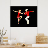 Salsa Dancers Dance Series Poster (Kitchen)