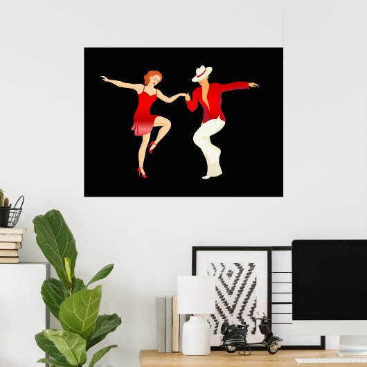 Salsa Dancers Dance Series Poster (Heimbüro)